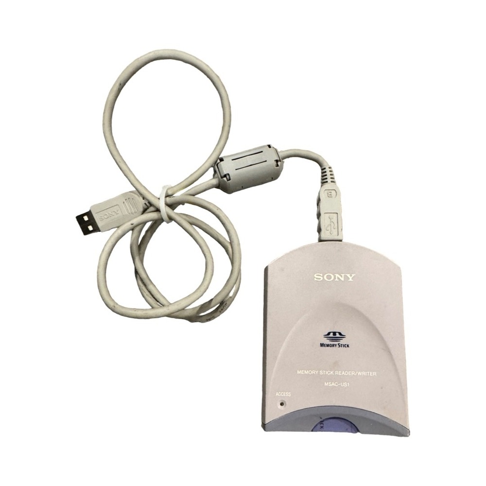 Sony MSAC-US1 Memory Stick Reader Writer USB External Drive with 128MB Card
